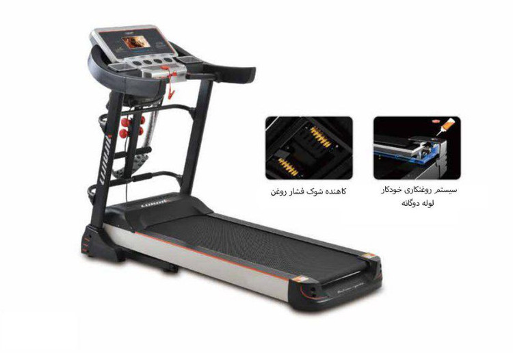 تردمیل خانگی ۴ کاره پروآیفیت با تحمل وزن ۱۲۰ کیلوگرم و قدرت موتور ۲ اسب بخار DC مدل KAM DC S900