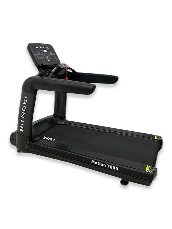 تردمیل باشگاهی پرقدرت آیرون لایف با تحمل وزن 200 کیلوگرم و قدرت موتور پیک 7 اسب بخار مدل motion7000
