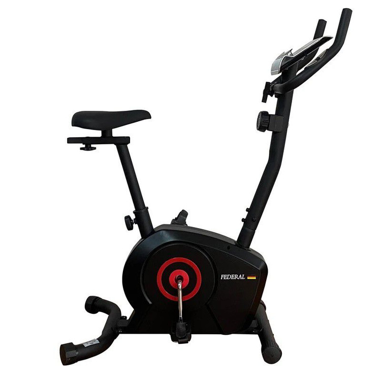 دوچرخه ثابت خانگی مگنتی با تحمل وزن 110 کیلوگرم و دارای 8 سطح مقاومت قابل تنظیم برند فدرال مدل V180