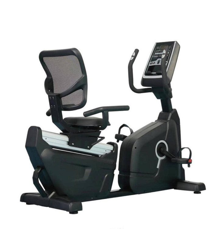 دوچرخه ثابت نشسته مبله پریکور با تحمل وزن ۱۸۰ کیلوگرم و سیستم تمرینی متنوع مدل DFT-F2 باشگاهی