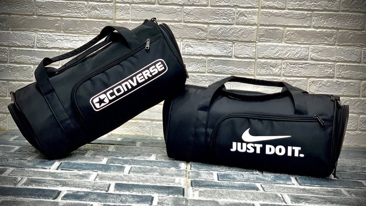 ساک پارچه ای نایک و کانورز ضد آب و جا کفشی دار با جنس دیبا کد ۱۰۲