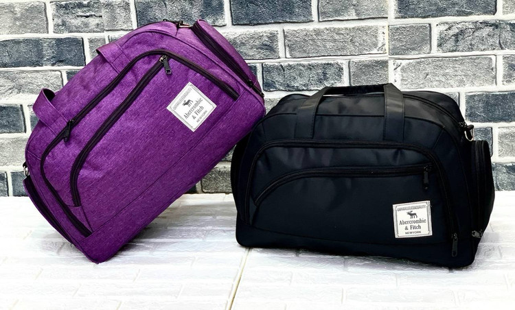 ساک پارچه ای کلاسیک ابرکروم ضد آب و جا کفشی دار با جنس دیبا و ملانژ کد ۰۰۷۲