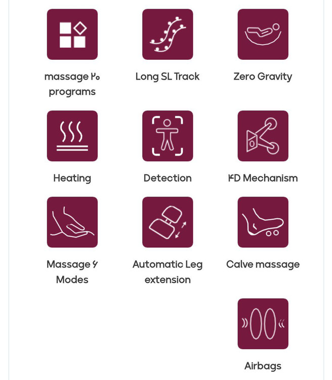 صندلی ماساژور بلکر مجهز به حسگر اسکن بدن و ماساژ ۴ بعدی مدل Belker BL220