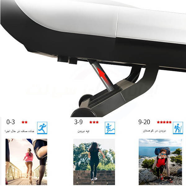 تردمیل باشگاهی پرقدرت برند فرش وی با تحمل وزن 220 کیلوگرم و عرض تسمه 60 سانتیمتر مدل FW7500