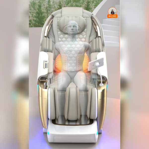 صندلی ماساژور لیرکن بهمراه اسکن بدن و کشش مفاصل مدل Leercon LEK988Z1