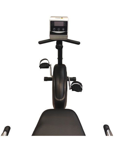 دوچرخه ثابت نشسته خانگی مبله با فلایویل 3 کیلوگرمی و تحمل وزن 110 کیلوگرمی برند فدرال مدل R160