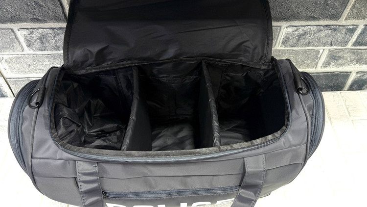 ساک پارچه ای تفکیکی برند پلیس ضد آب و دارای جا کفشی و جا شیکری کد ۱۱۳