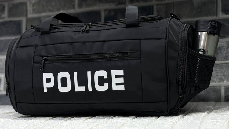 ساک پارچه ای تفکیکی برند پلیس ضد آب و دارای جا کفشی و جا شیکری کد ۱۱۳