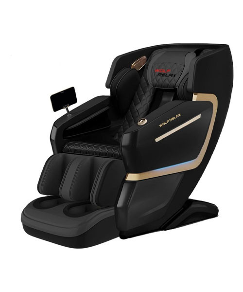 صندلی ماساژور برند ولف ریلکس با ماساژ 4 بعدی و ریل 143 سانتی متری برای ماساژ کل بدن مدل WOLFRELAX A082