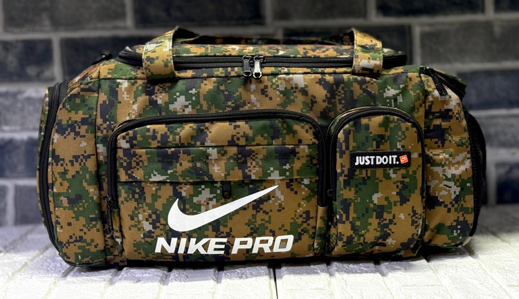 ساک پارچه ای سه کاره تفکیکی نایک کد 115 با قابلیت تبدیل به کوله