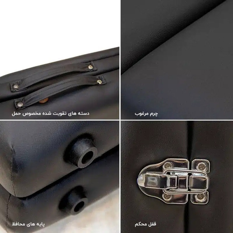 تخت ماساژ تاشو ریلکس با پایه های تقویت شونده مدل P75 Ecco