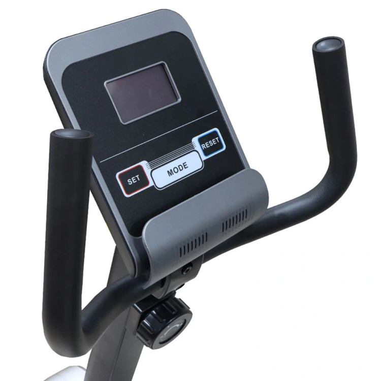 دوچرخه ثابت نشسته مبله با عملکرد مگنتی و تحمل وزن ۱۳۰ کیلوگرم EMHFITNESS 6110R