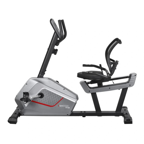 دوچرخه ثابت نشسته مبله با عملکرد مگنتی و تحمل وزن ۱۳۰ کیلوگرم EMHFITNESS 6110R