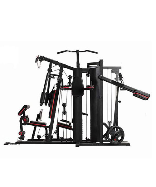 دستگاه مولتی جیم 5 ایستگاه LS FITNESS با قابلیت استفاده همزمان برای چند کاربر و بدنه بسیار مقاوم مدل MS651S