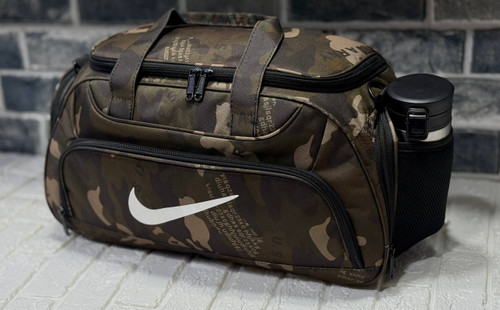 ساک ورزشی پارچه ای چریکی سه کاره نایک با قابلیت کوله شدن جا کفشی و جا شیکری کد ۱۱۲