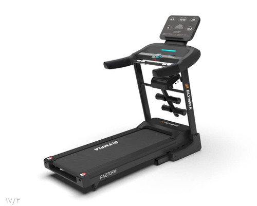 تردمیل خانگی برند المپیا با موتور ۲/۵ اسب بخار و تحمل وزن ۱۲۵ کیلوگرم مدل FA270FM