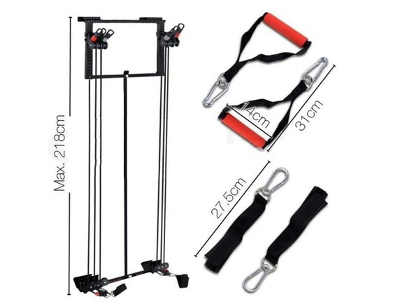 دستگاه بدنسازی با کش تاور 200 بهمراه تنظیم فشار از 1 تا 100 کیلوگرم و قابلیت نصب روی انواع درب ها (TOWER 200)