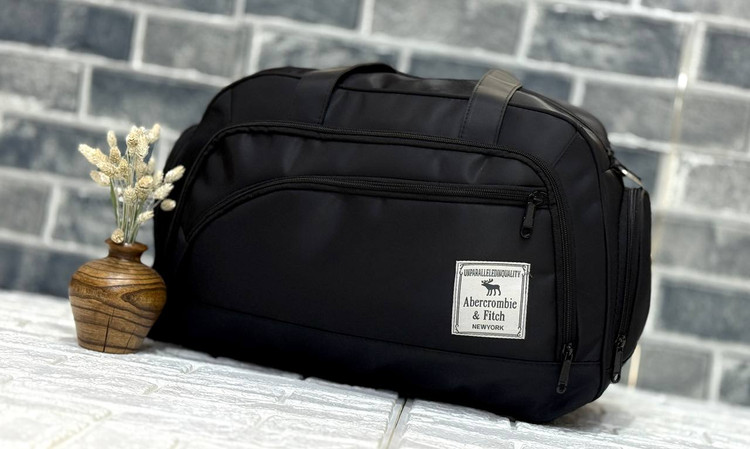 ساک پارچه ای کلاسیک ابرکروم ضد آب و جا کفشی دار با جنس دیبا و ملانژ کد ۰۰۷۲