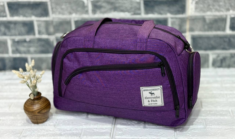 ساک پارچه ای کلاسیک ابرکروم ضد آب و جا کفشی دار با جنس دیبا و ملانژ کد ۰۰۷۲