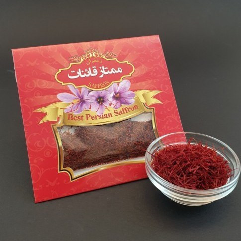 زعفران با وزن ۱ مثقال (۴/۶ گرم) درجه یک صادراتی ممتاز قائنات