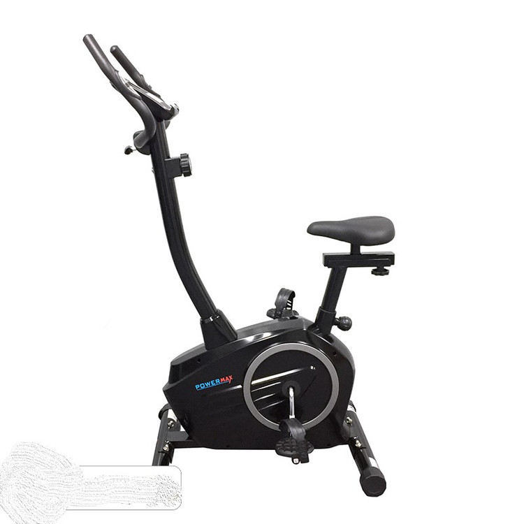 دوچرخه ثابت خانگی برند پاورمکس با تحمل وزن 110 کیلوگرم و عملکرد مگنتی مدل BS26