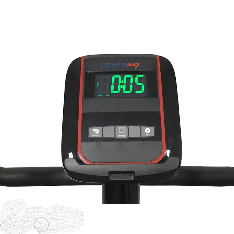 دوچرخه ثابت خانگی برند پاورمکس با تحمل وزن 110 کیلوگرم و عملکرد مگنتی مدل BS26