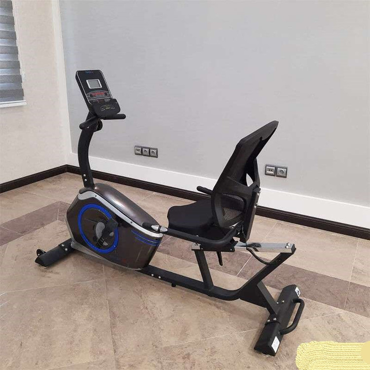 دوچرخه ثابت نشسته مبله پاور مکس با تحمل وزن 130 کیلوگرم و عملکرد مگنتی مدل 5105R