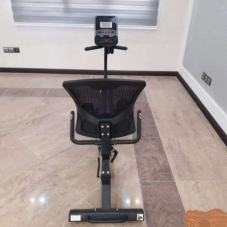 دوچرخه ثابت نشسته مبله پاور مکس با تحمل وزن 130 کیلوگرم و عملکرد مگنتی مدل 5105R
