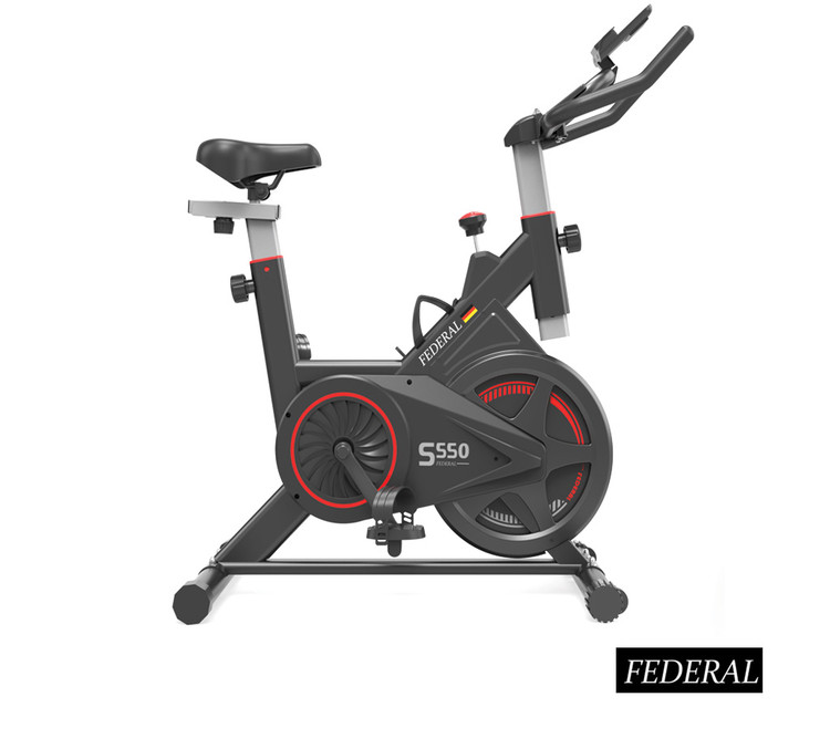 دوچرخه اسپینینگ با تحمل وزن 100 کیلوگرم و دیسک 10 کیلوگرمی برند فدرال مدل S550