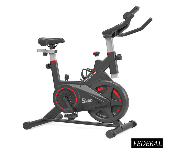 دوچرخه اسپینینگ با تحمل وزن 100 کیلوگرم و دیسک 10 کیلوگرمی برند فدرال مدل S550
