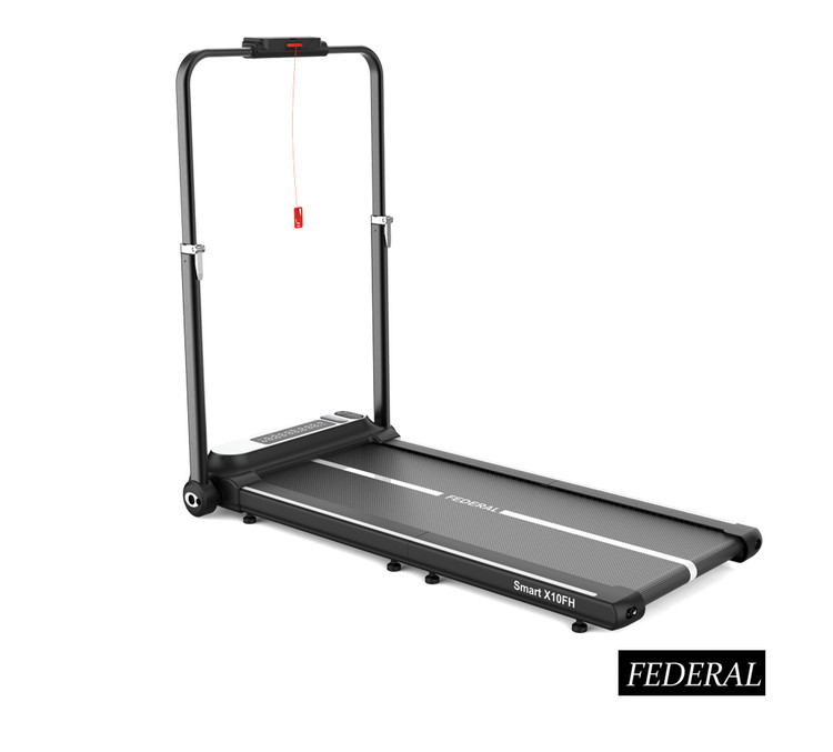 تردمیل تاشو واکینگ پد فدرال با تحمل وزن 100 کیلوگرم بهمراه ضربه گیرهای آنتی شوک مدل Smart X10FH