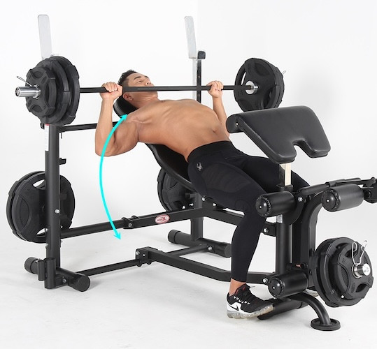 میز پرس چند کاره تاشو برند کانادایی ALTAS با جنس فولاد مقاوم و قابلیت انجام حرکات متنوع بدنسازی مدل BK-3011