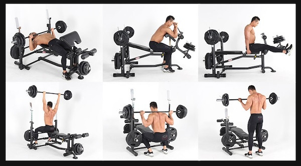 میز پرس چند کاره تاشو برند کانادایی ALTAS با جنس فولاد مقاوم و قابلیت انجام حرکات متنوع بدنسازی مدل BK-3011