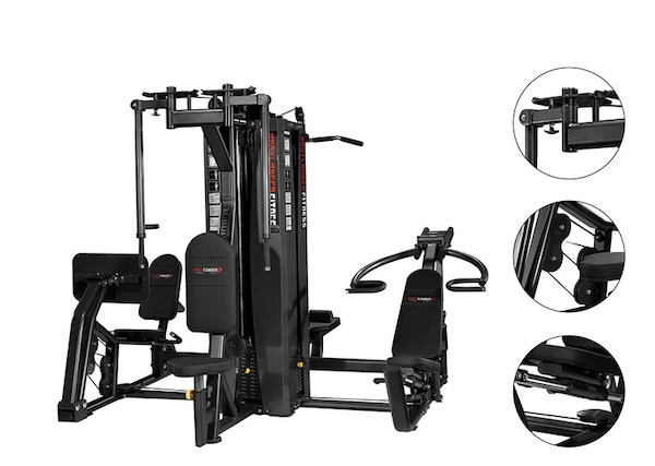 هوم جیم بدنسازی 4 ایستگاهه برند کانادایی ALTAS داررای 4 ایستگاه مستقل و انجام 30 حرکت بدنسازی مدل BK-128