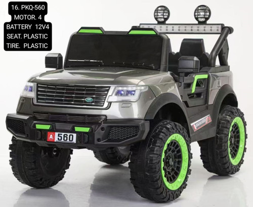 ماشین شارژی شاسی بلند چهار موتوره بهمراه دو باتری 6 ولت 4 آمپر برند NTCO مدل PKQ-560