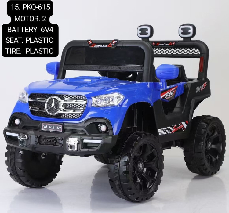 ماشین شارژی شاسی بلند دو موتوره بهمراه دو باتری 6 ولت 4 آمپر برند NTCO مدل PKQ-615