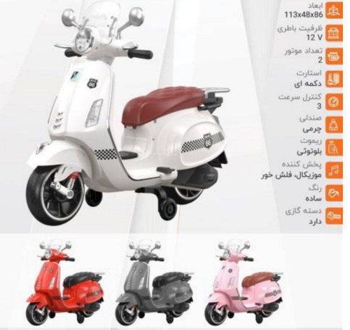 موتور شارژی دوموتوره طرح پاکشتی با باتری ۱۲ ولت کد ۱۱۴۰۹