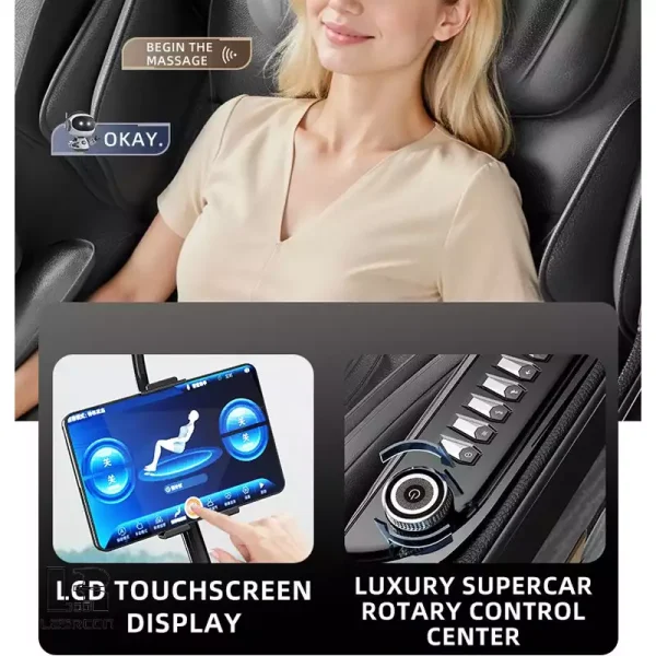 صندلی ماساژور لیرکن بهمراه ماساژ چهار بعدی مدل Leercon LEK 988Z4