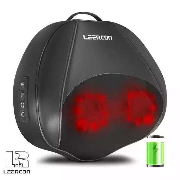 پشتی و بالش ماساژور لیرکن مناسب کاهش خستگی عضلات مدل Leercon K8