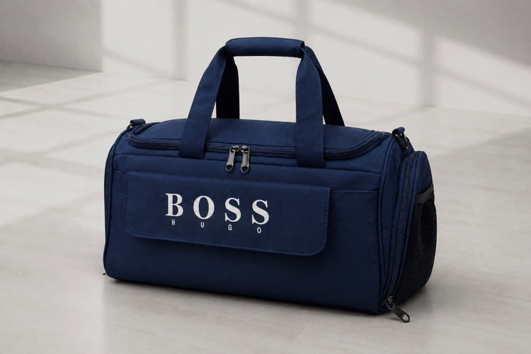 ساک ورزشی جیب جلو پاکتی بهمراه جا کفشی برند Boss کد ۱۱۰